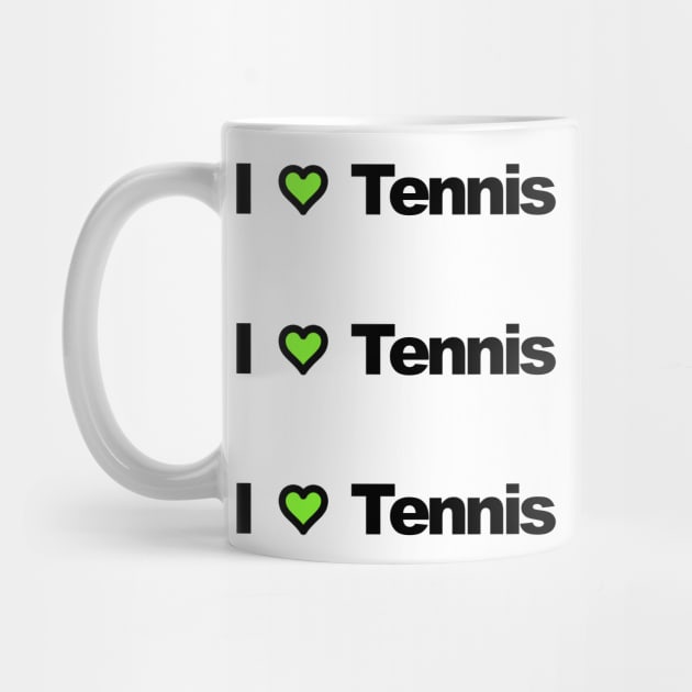 I Heart Tennis by Kelly Louise Art